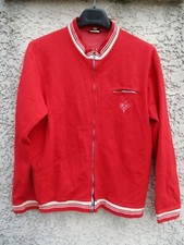 Veste sport RECORDMAN années 70 vintage rouge jacke giacca felpa tracktop 3 M