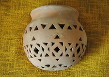 RARE MAGNIFIQUE APPLIQUE MURALE SHPERIQUE EN TERRE CUITE - YEMEN - ANNEES 2000 