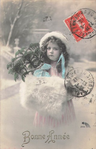 Bonne annee petite fille - petite,