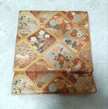 Six plis fukuro Obi avec