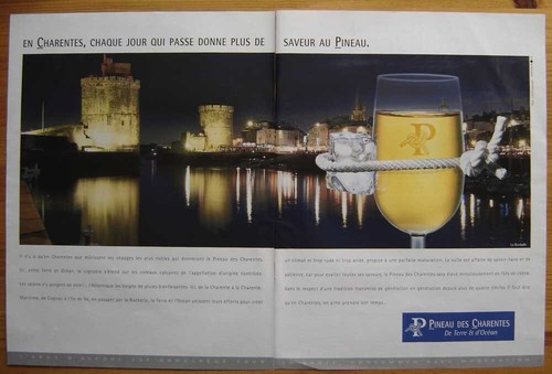 Publicité papier vin - papier,