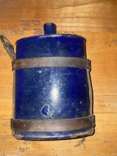 ETRANGER GOURDE ANGLAISE 1914 ECLATS EMAIL ET BRELAGE PARTIELLEMENT COUPE*