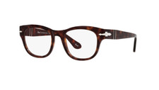 Lunettes De Vue Rectangulaires En Plastique Persol PO 3270V 24 Havana 52Mm