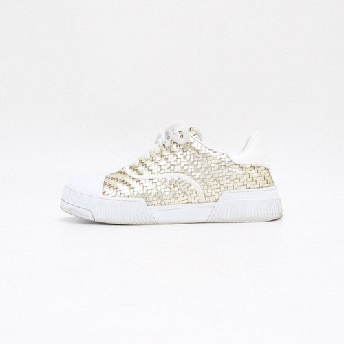 Dior sneakers tissées dorées - sneakers,