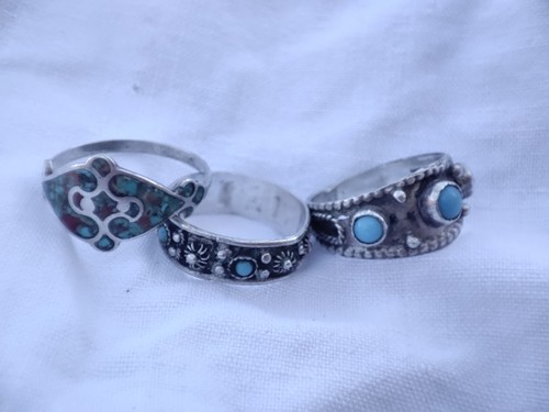 Lot bagues argent - 3,