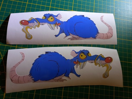 Sticker autocollant rat rats - rat's,