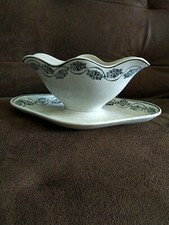 Vintage sauciere ceramique du nord saint amand faience ancienne ceranord