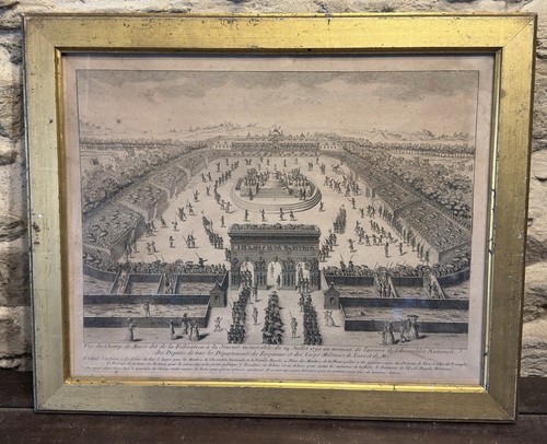 Gravure optique vue - gravure, ("vue