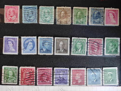 Canada timbres oblitérés - 21,