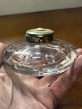 Encrier Cristal Taillé Soufflé XIXème