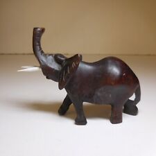 Sculpture statue éléphant ébène vintage art déco ethnique 1938 Afrique N7674