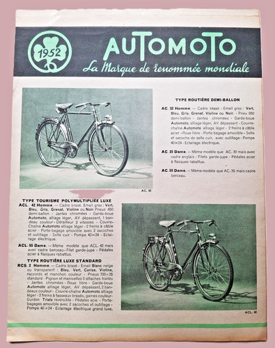 1952 automoto prospectus velos - 1952,
