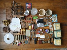 Gros lot objets anciens Opaline, porte-bouteilles, 6 bols Huile LESIEUR, BONUX, 