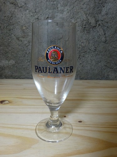 Verre pied biere paulaner - verre,