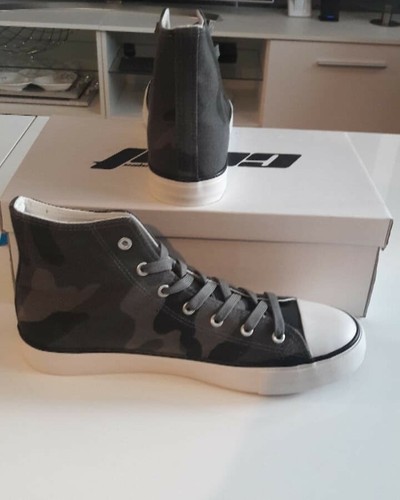 Baskets montants homme noir+