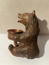 ours ancien bois sculpte BEAR Forêt Noire 1880 /1930  art populaire  suisse