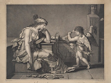 Louis François MARIAGE (XVIII-XIX) - L'amour vengé - Gravure au pointillé