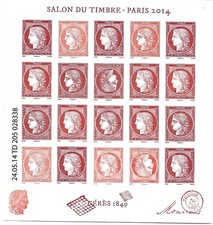 Feuillet Cérès 1849 Salon du