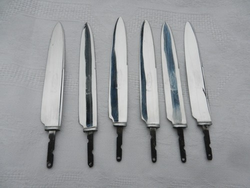 Lot six lames couteaux - de,