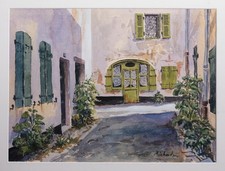 Aquarelle paysage Île de Ré