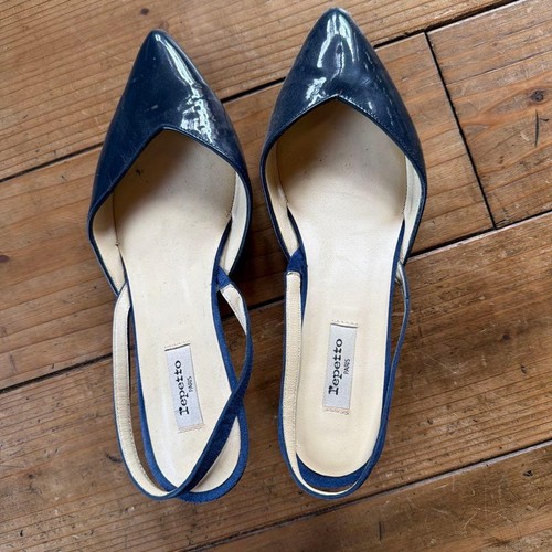 Repetto navy blue patent - blue,