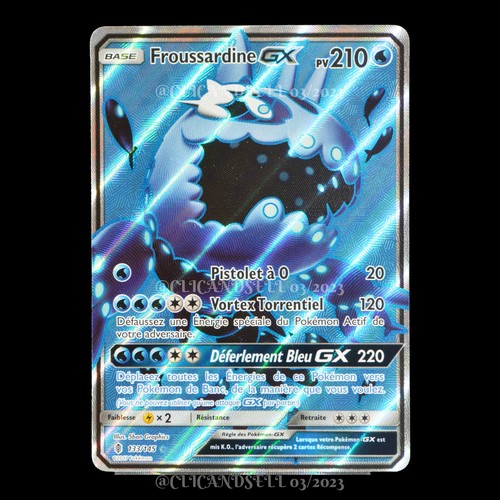 Carte pokémon froussardine - carte, gx