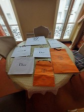 Lot De 7 sacs shopping Papier. Grandes Marques Diverses