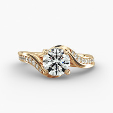 Bague de fiançailles en or
