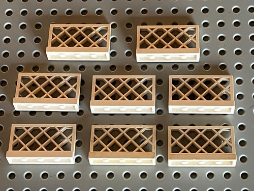 Lego white fence ref - fence,