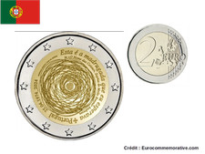 2€ Euros Commémorative Portugal 2024 Révolution 24 Abril