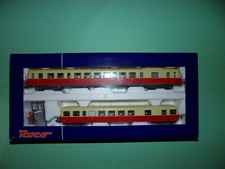 ROCO coffret autorail diesel X2800 + remorque DECAUVILLE rouge/crème 43078 NEUF