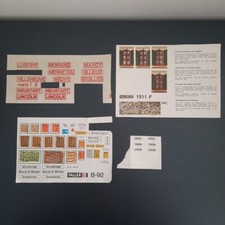 Lot De Décalcomanie Faller Décor Circuit De Train Vintage Modelisme Ferroviaire