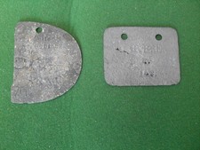 PLAQUES  D IDENTITE de " SOLDAT ALLEMAND DE LA GUERRE 1914- 1918 "