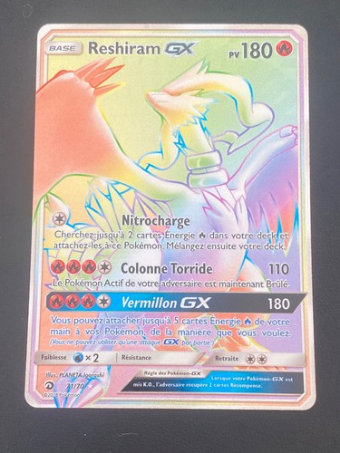 Carte pokemon reshiram - carte,