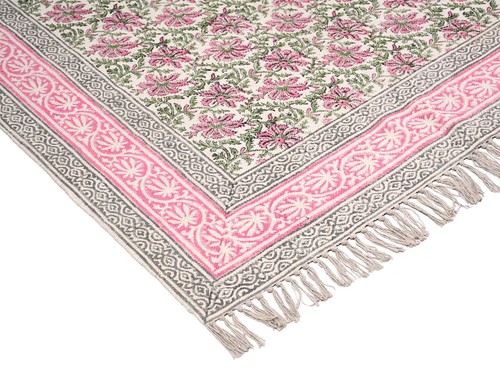 Tapis rectangulaire coton - en,