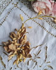 ANCIEN PETIT BOUQUET DE MARIEE FLEURS EN CIRE GLOBE NAPOLEON III