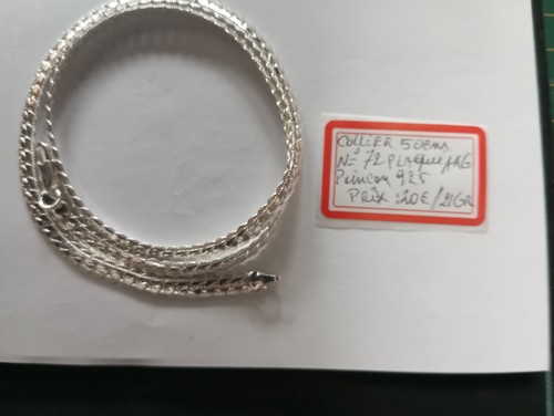 Collier plaqué argent 925 - collier,