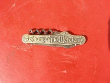 ancien couteau de poche Tire Bouchon Publicitaire Champagne mercier