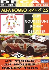 DECAL ALFA ROMEO ALFETTA GTV6