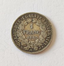 Monnaie 1 Franc Cérès 1887 A