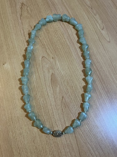 Collier pierres polies - , vert