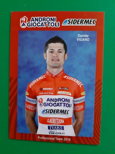 Cyclisme carte cycliste - carte, davide