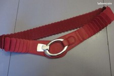 Ceinture femme extensible rouge vintage
