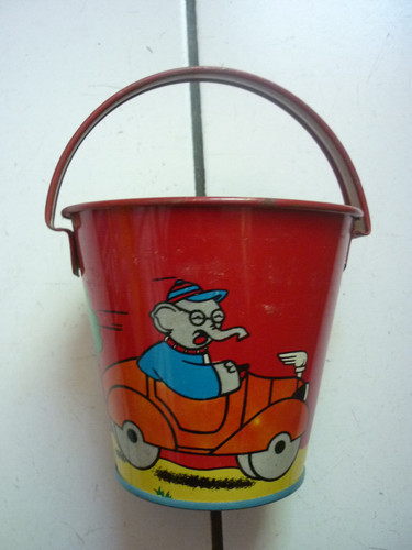Rare petit seau tole - , en