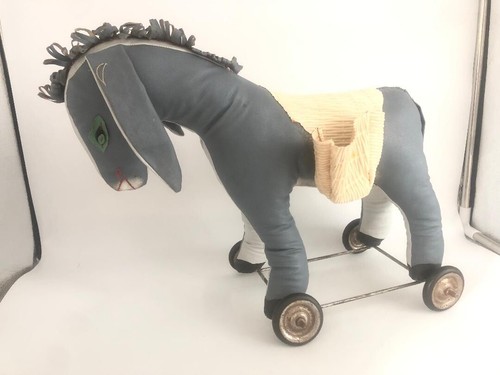 Jouet ancien cheval sur