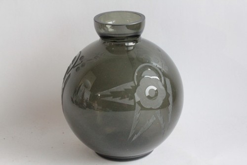 Delatte nancy vase gravé art - nancy,