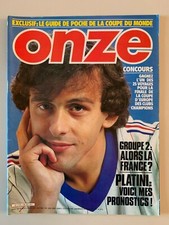 ONZE N°70 1981 LES PRONOSTICS DE PLATINI POUR LE MUNDIAL 82