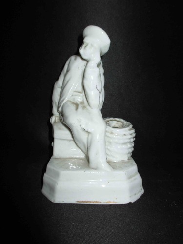 Ancien encrier porcelaine - ancien, en