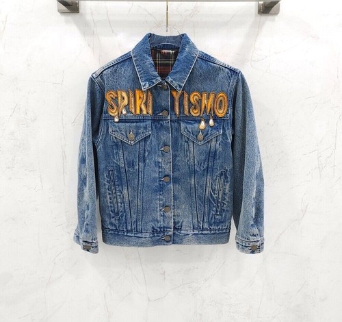 Gucci veste denim avec - gucci, logo