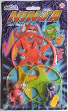 Jouet Ancien Figurines Ninja Guerriers NEUF Scellé Années 90 P.J. Parijouet 